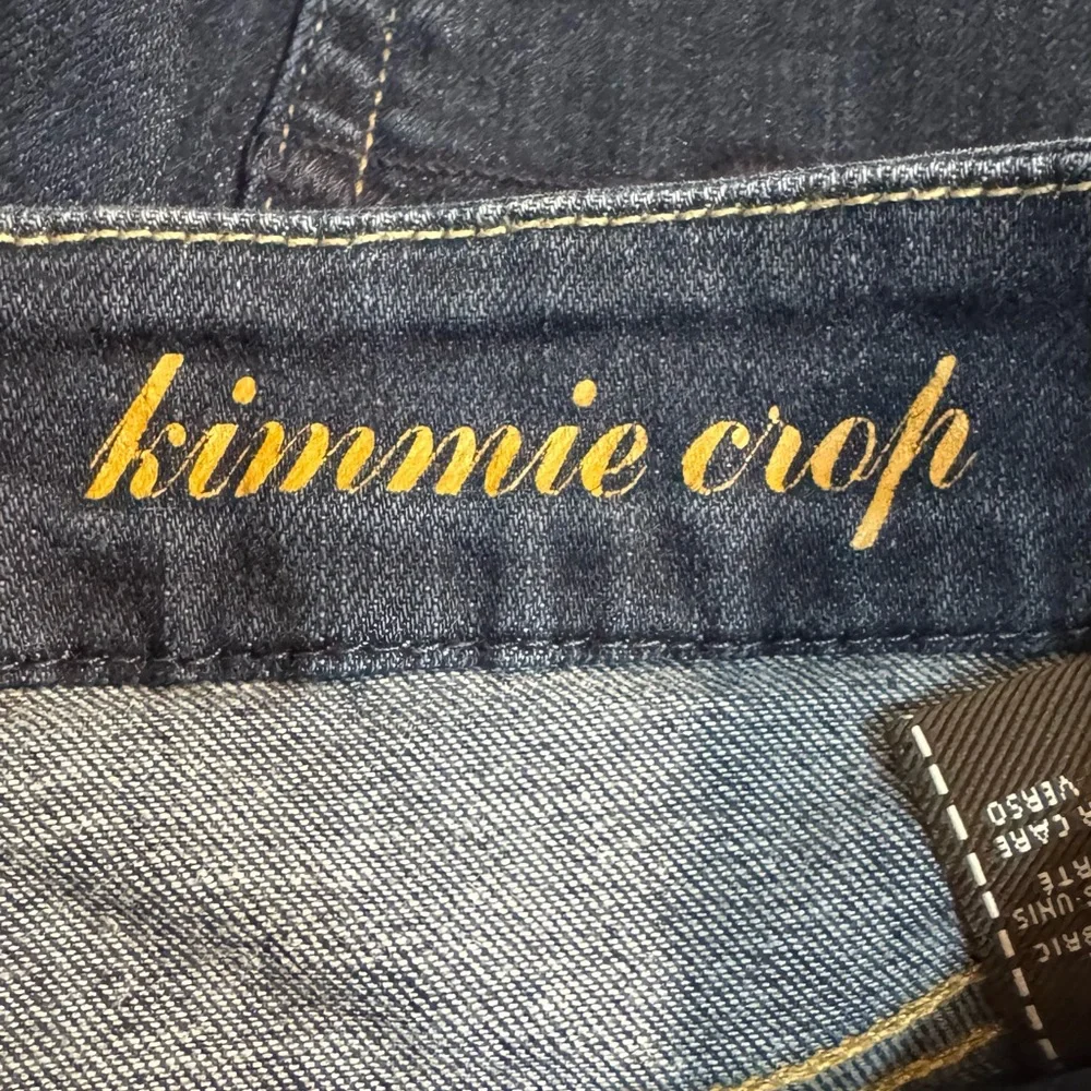 MADEWELL 7 KIMMIE CROP JEANS IN DARK RINSE INDIGO - Picture 7 of 12